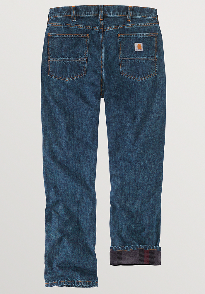 Mens Carhartt Relaxed Fit Flannel Lined 5 Pocket Jean Canal