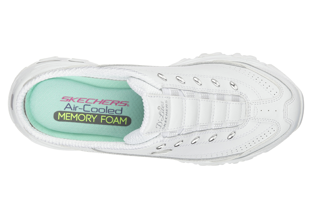 womens white memory foam sneakers