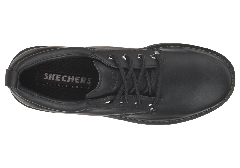 skechers mens black casual shoes