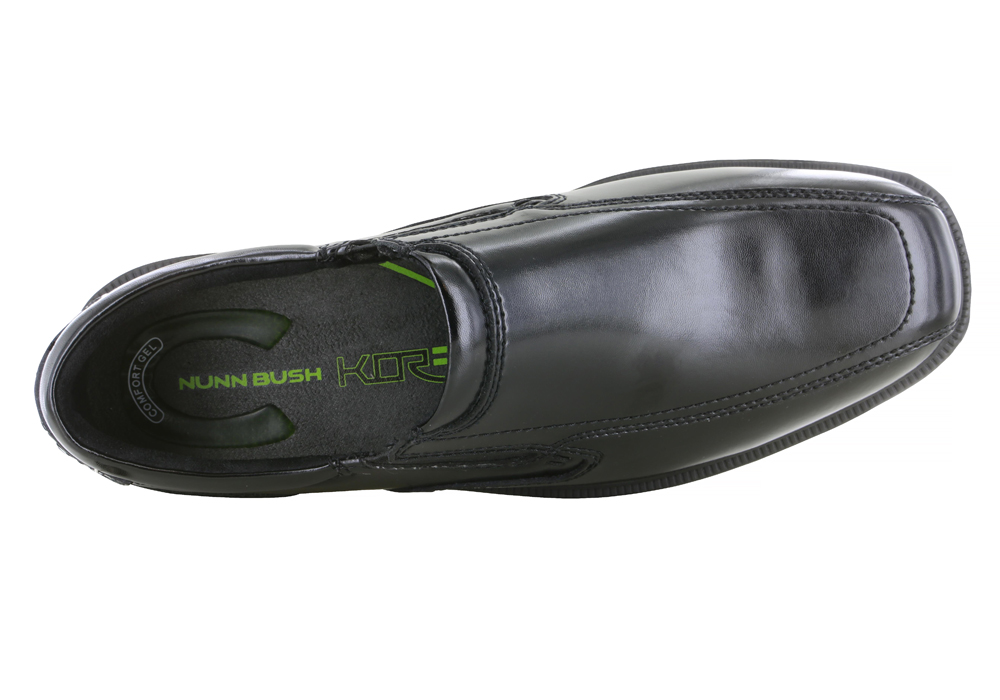 Nunn Bush Men's BLEEKER STREET Black slip-on leather  Shoes 84357-001 