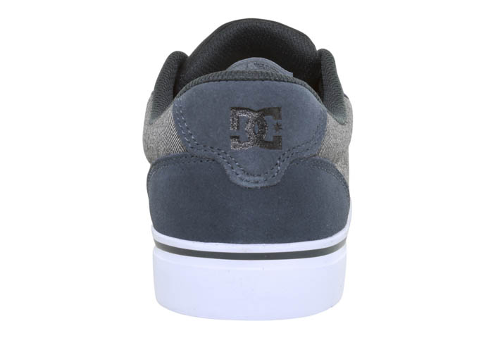 DC Anvil SE ADYS300147 Mens Gray Suede Lace Up Athletic Skate Shoes 