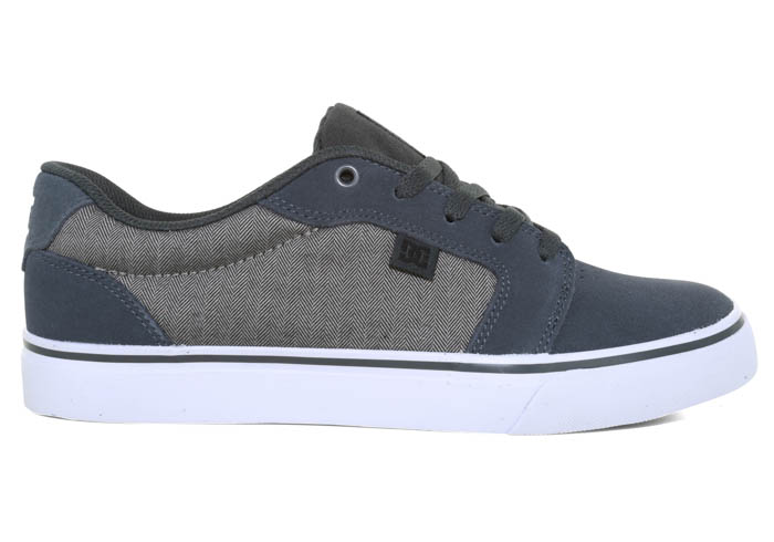 DC Anvil SE ADYS300147 Mens Gray Suede Lace Up Athletic Skate Shoes 