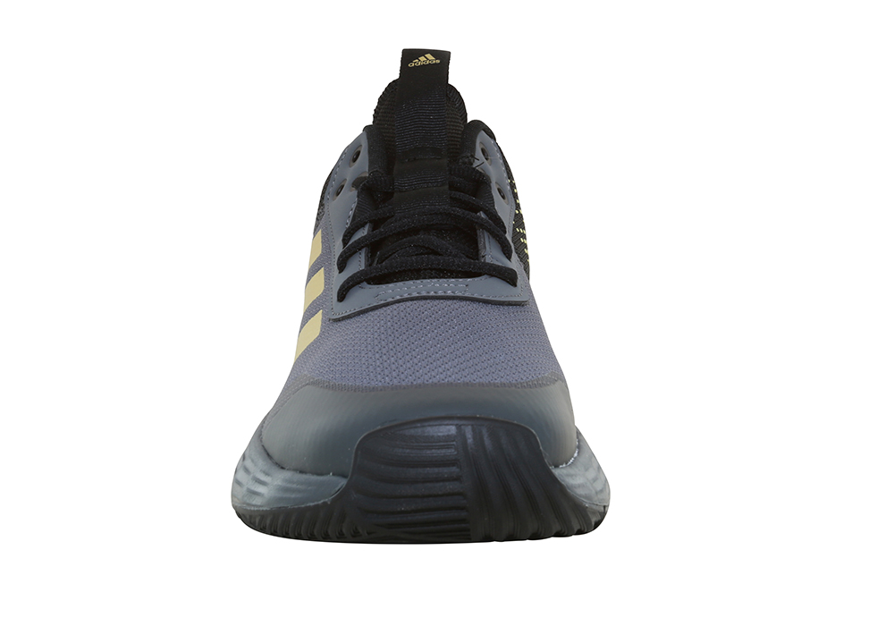 Mens Adidas Own the Game Gold Gray Shoe 2.0 Basketball