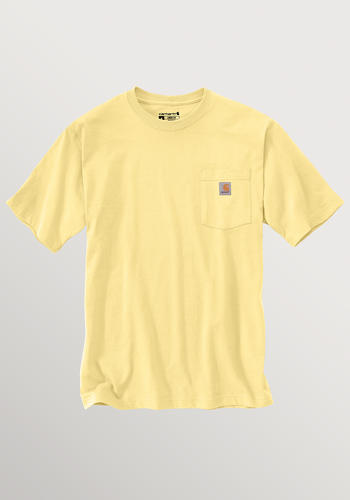 Mens Carhartt K87 Pocket T-Shirt Pale Sun