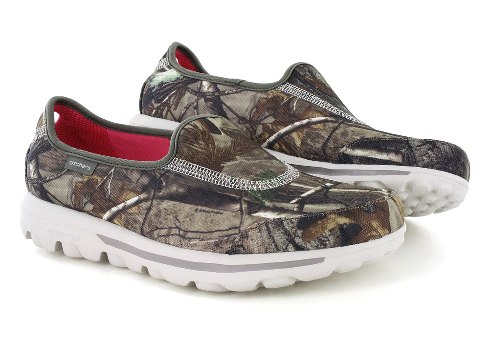 Womens Skechers GO Walk Timber Slip On Realtree Camouflage