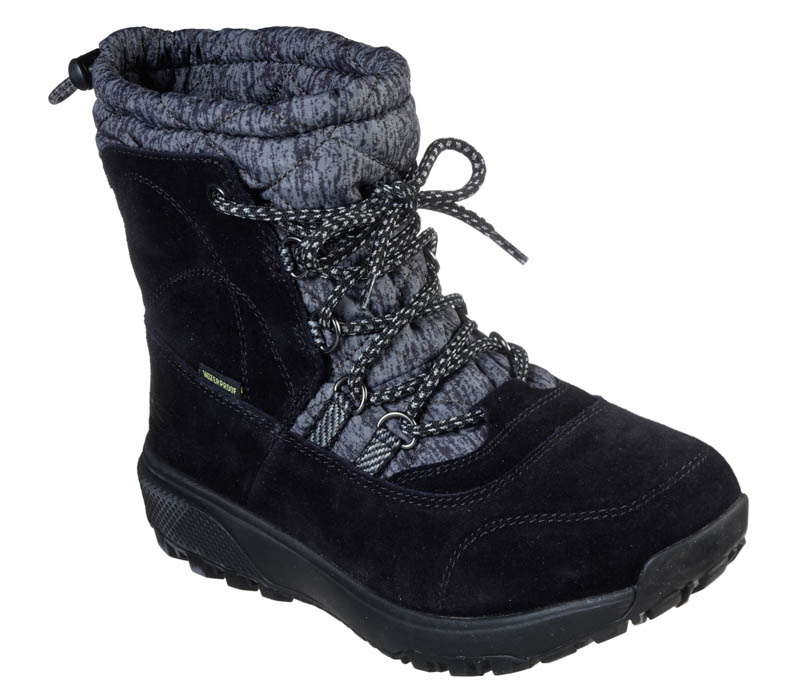 skechers womens highlanders tall quilted snow boot