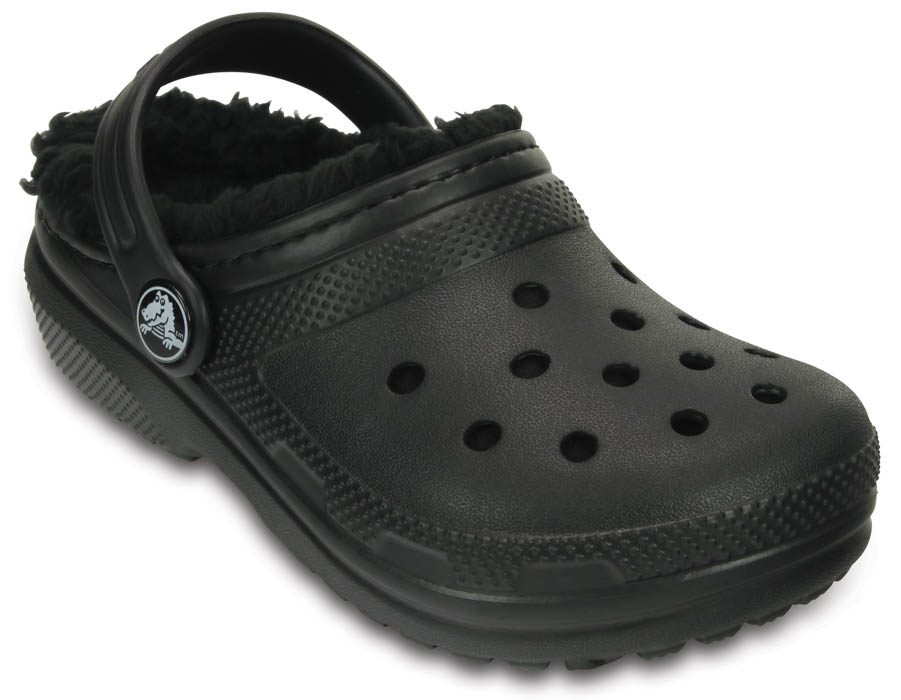 Boys Crocs Classic Lined Clog Black