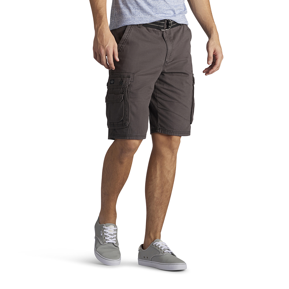 Mens Lee Wyoming Cargo Shorts Charcoal