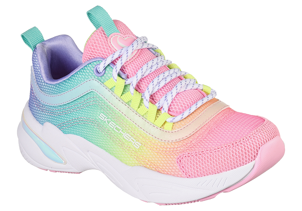 Madeliefje zich zorgen maken Diploma Girls Skechers Social Status Colortastic Lace Up Multi