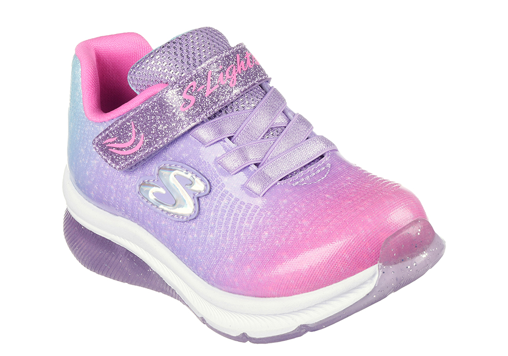 Skechers Hyper Brights 302699N Girls' Infant-Toddler Sneaker - Purple Size 10 Toddler