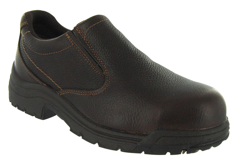 Mens Timberland PRO Alloy Toe EH TiTAN Slip On Oxford Brown