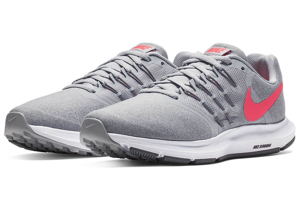gray and pink nike shoes