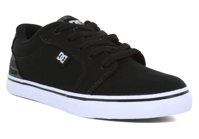 Boys DC Shoes Anvil TXSE Skate Black/Camo