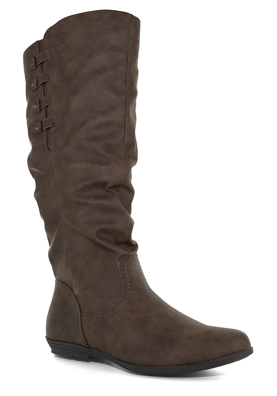 Womens Cliffs by White Mountain Francie Side Zip Boot Brown