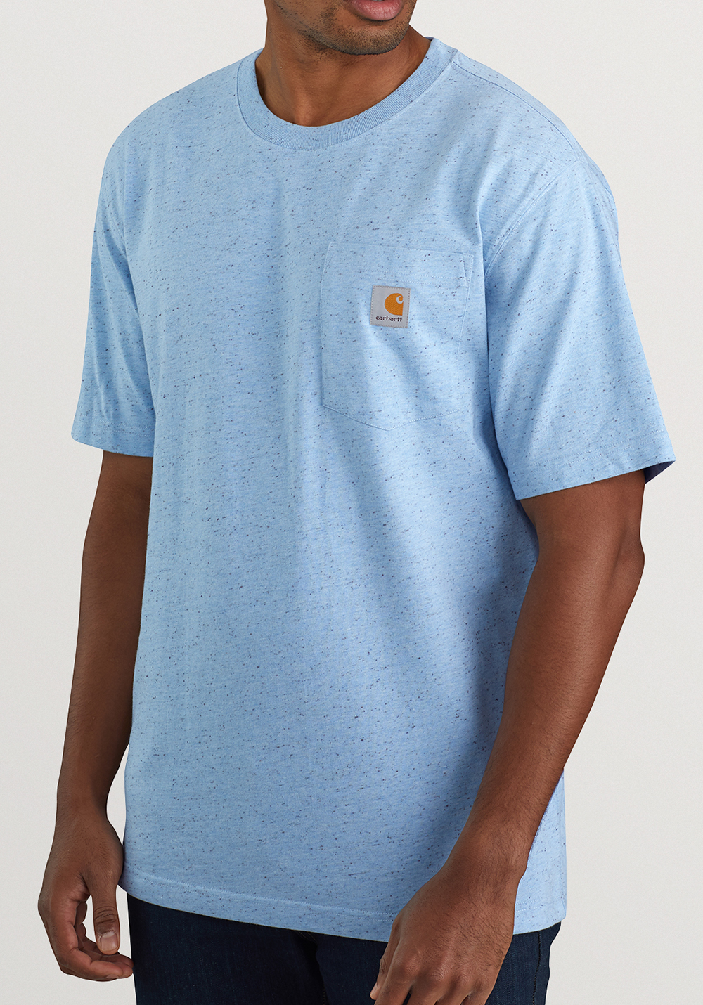 Carhartt Pocket T-Shirt Powder Blue Nep