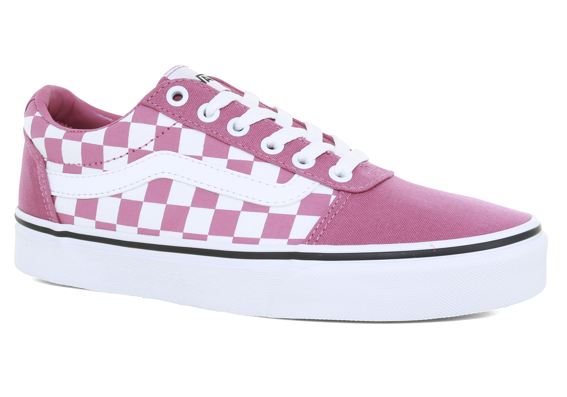 vans rose and white