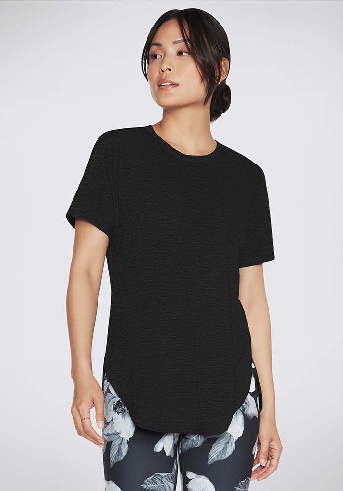 Tunic Womens Skechers T-Shirt Black GoDri Short Sleeve