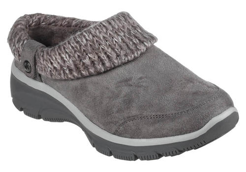 Womens Skechers Easy Going Sweater Clog Grey