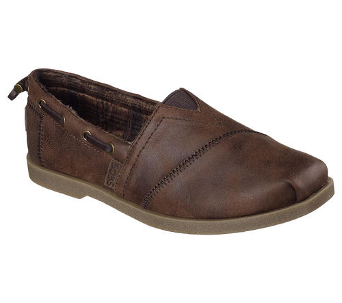 skechers bobs brown leather