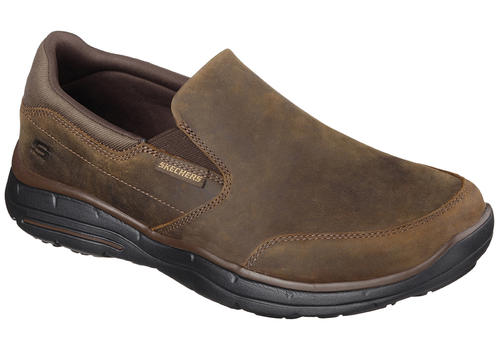 mens skechers casual slip on shoes