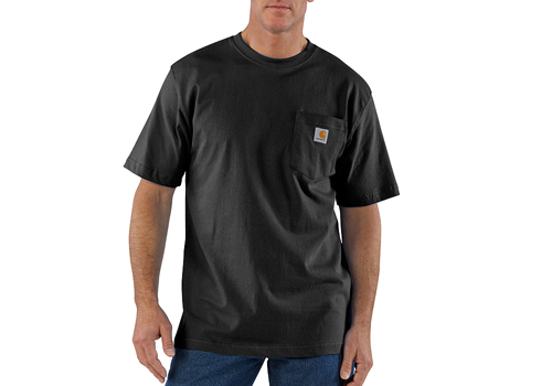 Mens Carhartt K87 Pocket T-Shirt Black