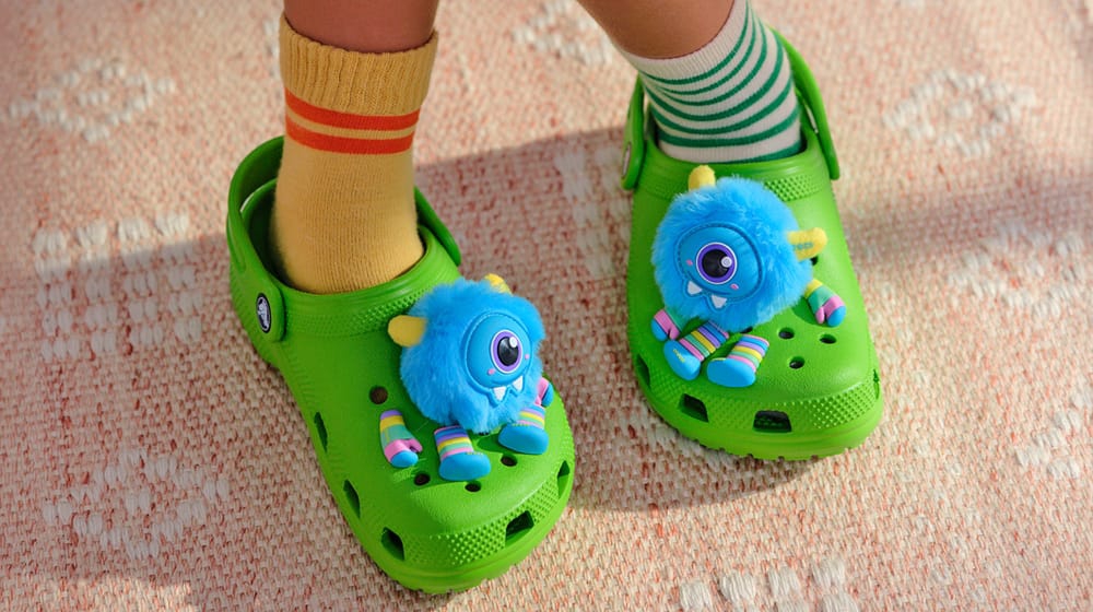 Boy's Crocs Classic Clog in green.
