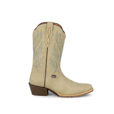 Women's western boot in beige.
