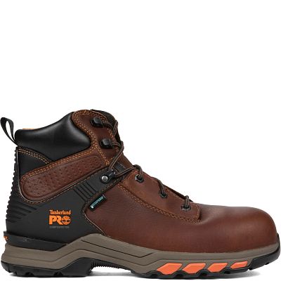 Men's Timberland Pro lace up boot in brown.