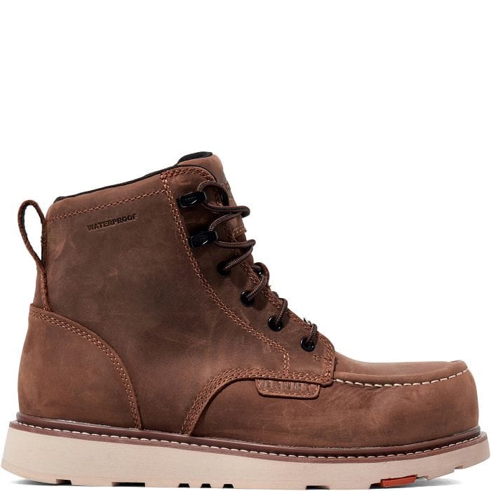 Men's Brunt Comp Toe work boot in brown.