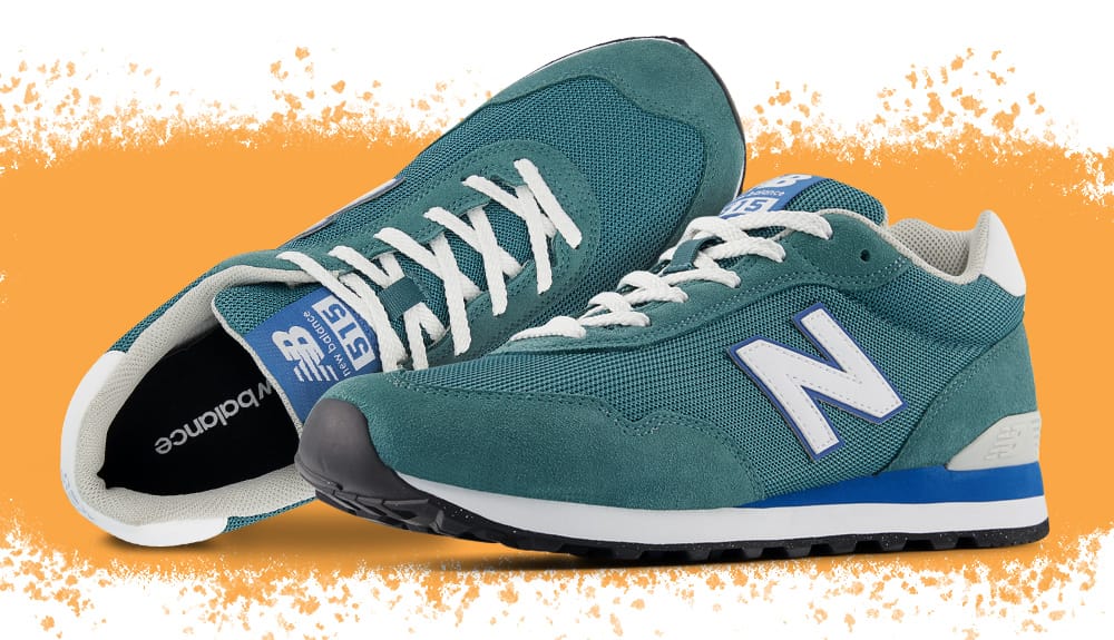 Featured style: Men's New Balance 515 Lifestyle Runner in green.