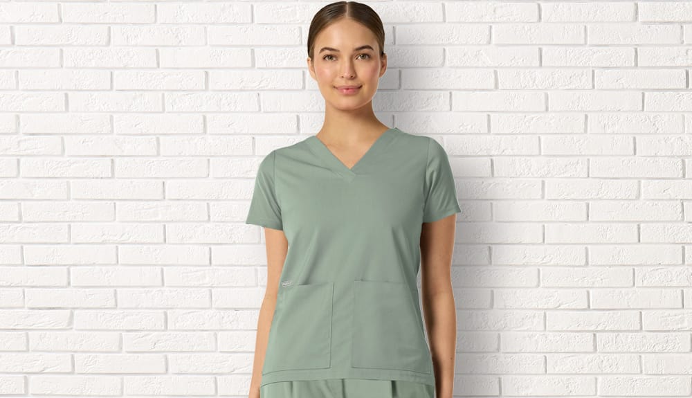 Featured style: Women's Parkley Astrid V Neck in light green