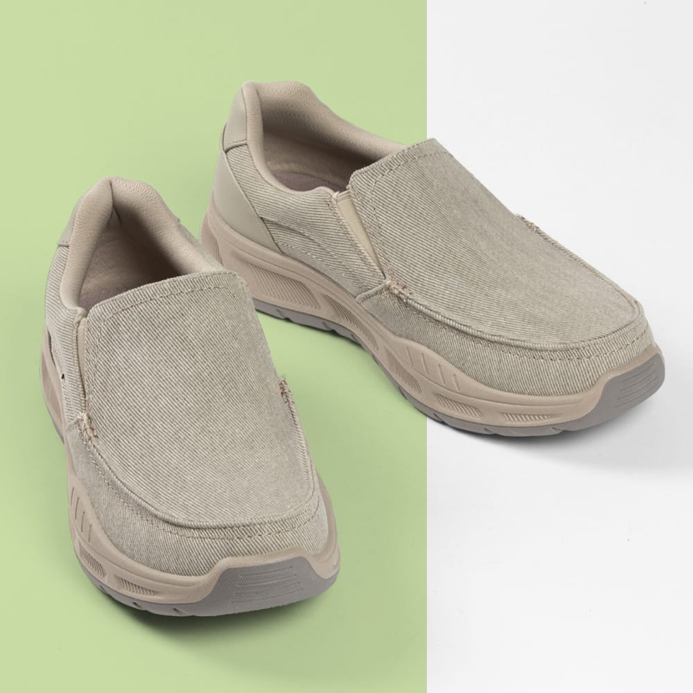 Featured style: Men's Skechers Cohagen Vierra loafer in tan.