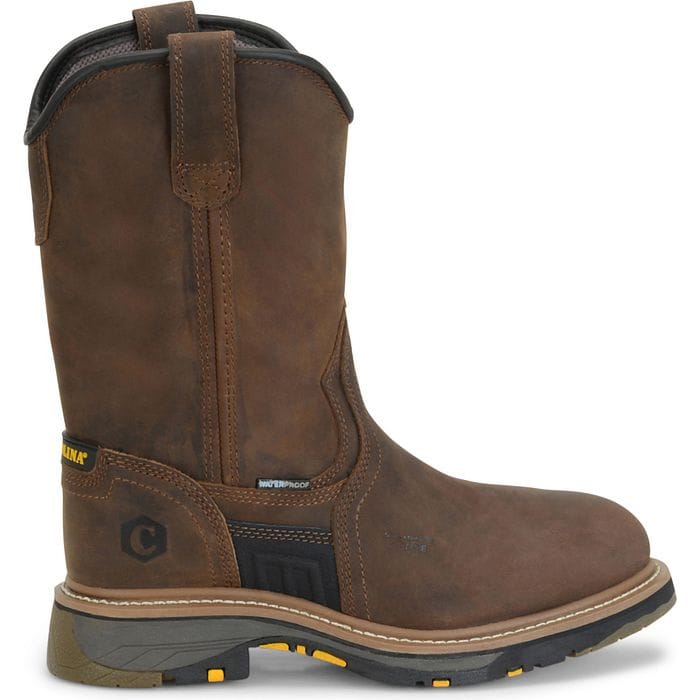 Men's Carolina pull on boot in brown.